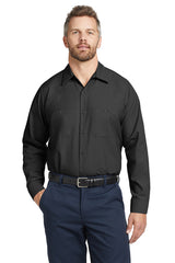 Red Kap® Long Size, Long Sleeve Industrial Work Shirt. SP14LONG