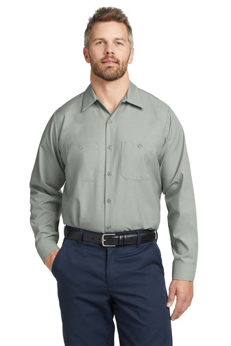 Red Kap® Long Size, Long Sleeve Industrial Work Shirt. SP14LONG