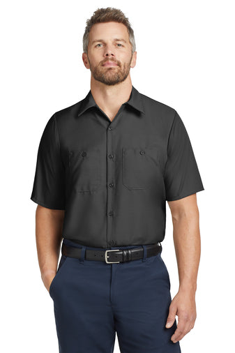 Red Kap® Long Size, Short Sleeve Industrial Work Shirt. SP24LONG