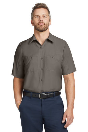 Red Kap® Long Size, Short Sleeve Industrial Work Shirt. SP24LONG