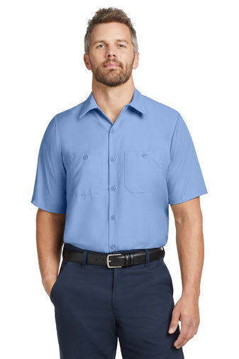 Red Kap® Long Size, Short Sleeve Industrial Work Shirt. SP24LONG