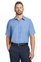 Red Kap® Long Size, Short Sleeve Industrial Work Shirt. SP24LONG
