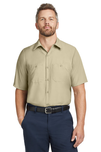 Red Kap® Long Size, Short Sleeve Industrial Work Shirt. SP24LONG
