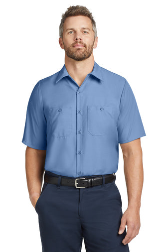 Red Kap® Long Size, Short Sleeve Industrial Work Shirt. SP24LONG
