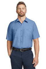 Red Kap® Long Size, Short Sleeve Industrial Work Shirt. SP24LONG
