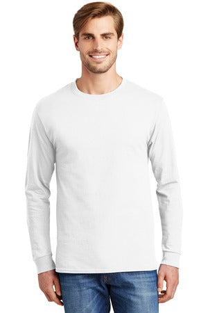 Hanes® - Authentic 100% Cotton Long Sleeve T-Shirt. 5586