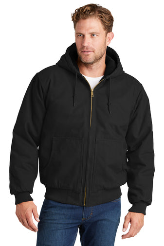 CornerStone® Washed Duck Cloth Insulated Hooded Work Jacket. CSJ41