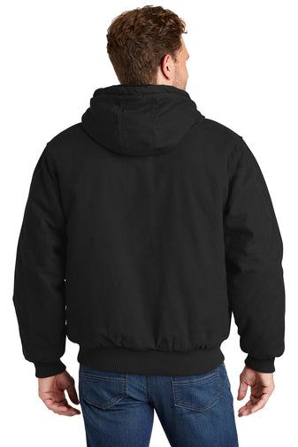 CornerStone® Washed Duck Cloth Insulated Hooded Work Jacket. CSJ41