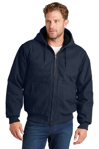 CornerStone® Washed Duck Cloth Insulated Hooded Work Jacket. CSJ41