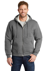 CornerStone® Heavyweight Sherpa-Lined Hooded Fleece Jacket. CS625
